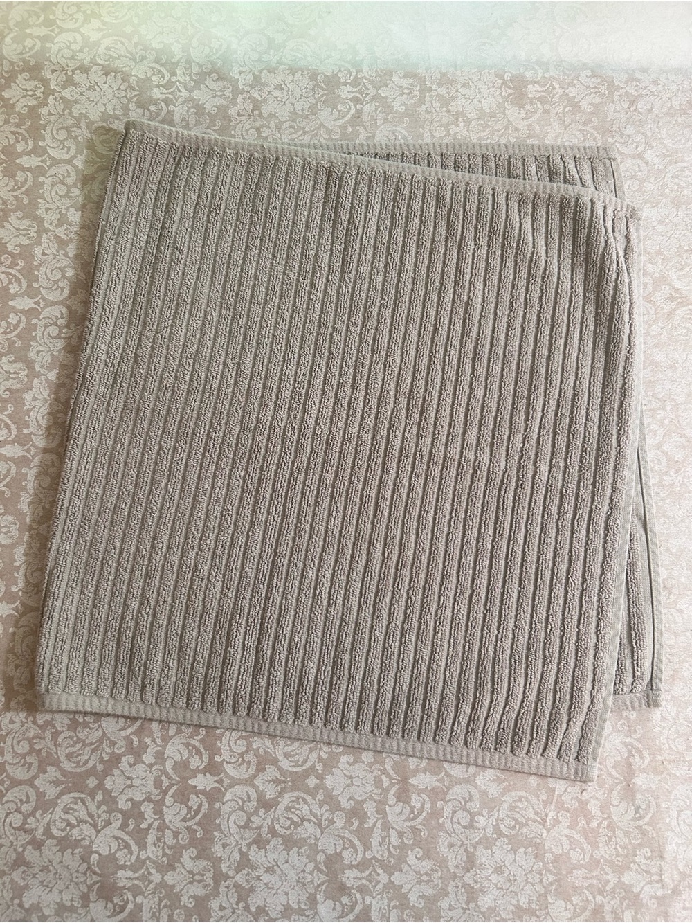 Eileen Fisher Home ~Cotton Linen Ribbed Bath Tub Mat